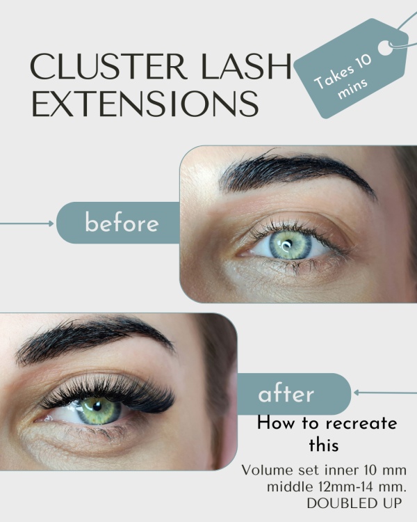 Voilasshh DIY Eyelash Extension Kit with 156 Pcs Lash Clusters