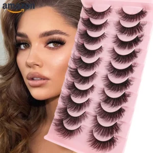 Voilasshh Lashes Fluffy 10 Pairs Cat Eye False Eyelashes
